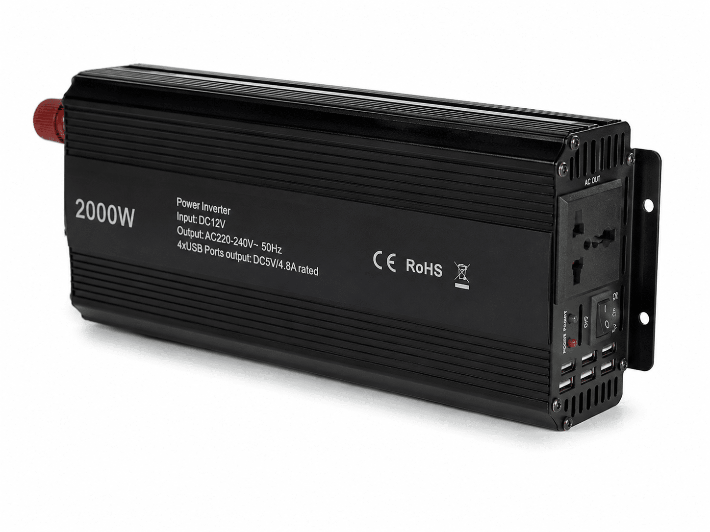 Onduleur 12 V 2000 W convertissant le courant continu en alimentation 220-240 V