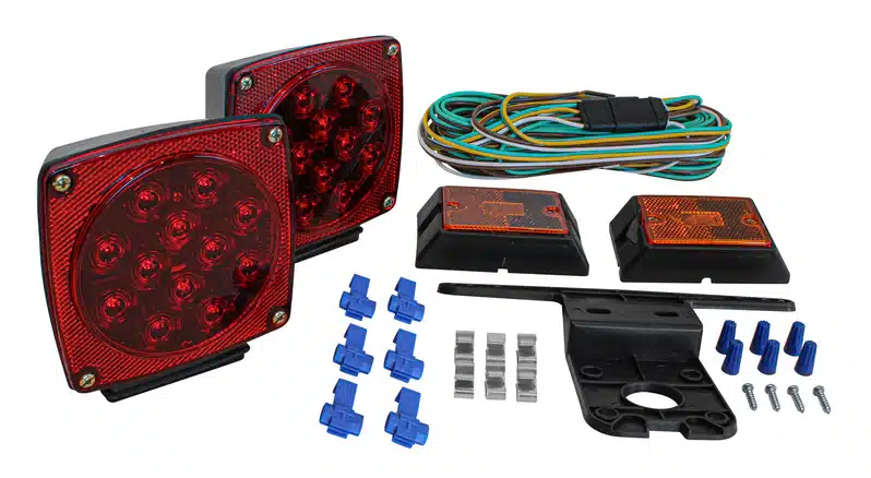 Ensemble de feux LED pour remorque avec feux arrière et câblage