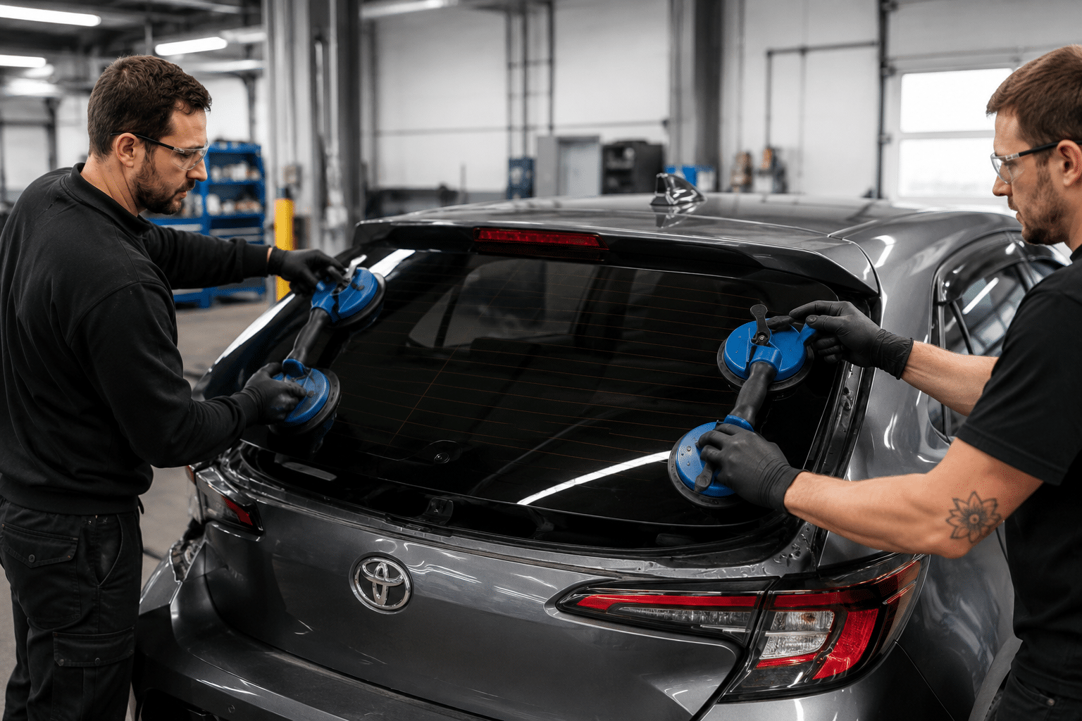Remplacement d’une vitre arrière de véhicule chez Mill Vitres d’autos à Amos